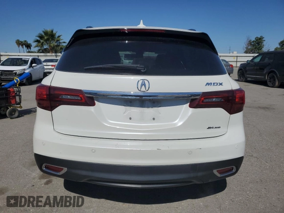 2014 Acura MDX Advance with VIN 5FRYD4H88EB026703, listed as a Copart auction lot 56964525 with 75,734 mi miles and Salvage title. Bid and sale history available at DreamBid. Image 6.