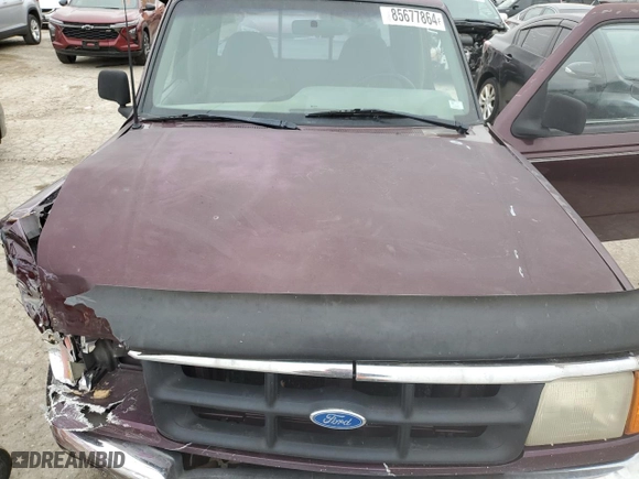 1994 Ford Ranger Splash with VIN 1FTCR14U1RPA36967, listed as a Copart auction lot 85677864 with 74,219 mi miles and Salvage Title. Bid and sale history available at carsss.com. Image 11.