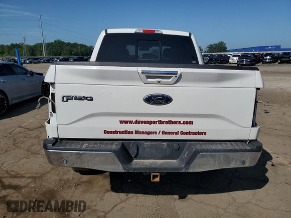 2016 Ford F-150 XLT with VIN 1FTEW1EG9GFC67242, listed as a Copart auction lot 61591545 with 184,204 mi miles and Salvage title. Bid and sale history available at DreamBid. Image 6.
