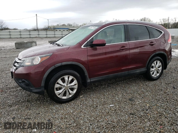 2013 Honda CR-V EX-L with VIN 5J6RM4H77DL080772, listed as a Copart auction lot 51471155 with 165,604 mi miles and Non Repairable. Bid and sale history available at carsss.com. Image 1.