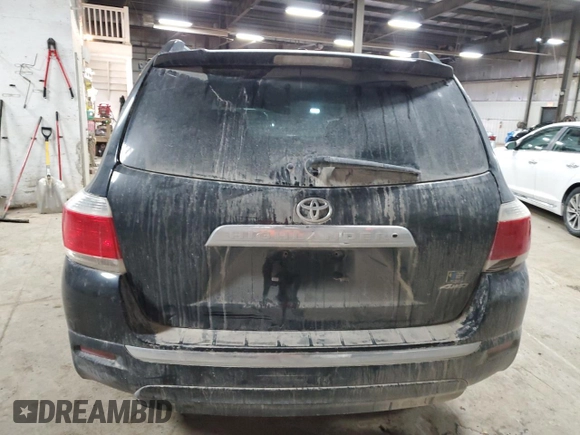 2012 Toyota Highlander Limited with VIN 5TDDK3EHXCS167608, listed as a Copart auction lot 46073925 with 204,546 mi miles and Salvage Title. Bid and sale history available at carsss.com. Image 6.
