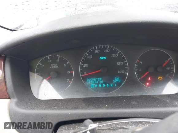 2009 Chevrolet Impala LT with VIN 2G1WT57N691128527, listed as a IAAI auction lot 42002205 with 115,214 mi miles and . Bid and sale history available at DreamBid. Image 15.
