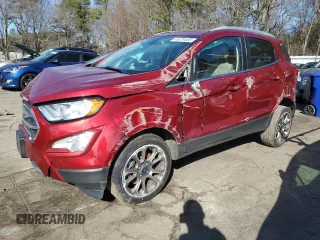 2019 Ford EcoSport Titanium with VIN MAJ6S3KL1KC291709, listed as a Copart auction lot 46219465 with 42,724 mi miles and Salvage Title. Bid and sale history available at DreamBid. Image 1.