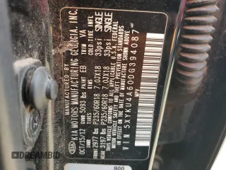 2013 Kia Sorento EX with VIN 5XYKU4A60DG394087, listed as a Copart auction lot 60324665 with 130,736 mi miles and Salvage title. Bid and sale history available at DreamBid. Image 13.