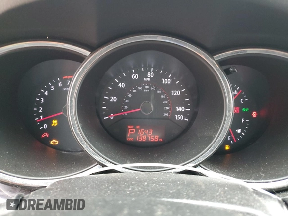 2012 Kia Sorento LX with VIN 5XYKTCA6XCG239803, listed as a Copart auction lot 51057655 with 138,758 mi miles and Salvage Title. Bid and sale history available at carsss.com. Image 9.
