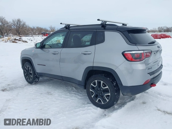 2020 Jeep Compass Trailhawk with VIN 3C4NJDDB1LT203329, listed as a IAAI auction lot 41301931 with 79,035 mi miles and . Bid and sale history available at carsss.com. Image 3.
