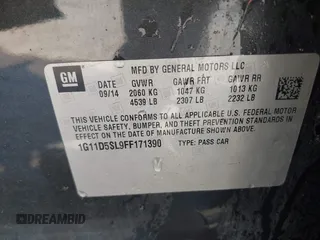 2015 Chevrolet Malibu LT with VIN 1G11D5SL9FF171390, listed as a IAAI auction lot 42044041 with 177,364 mi miles and . Bid and sale history available at DreamBid. Image 9.