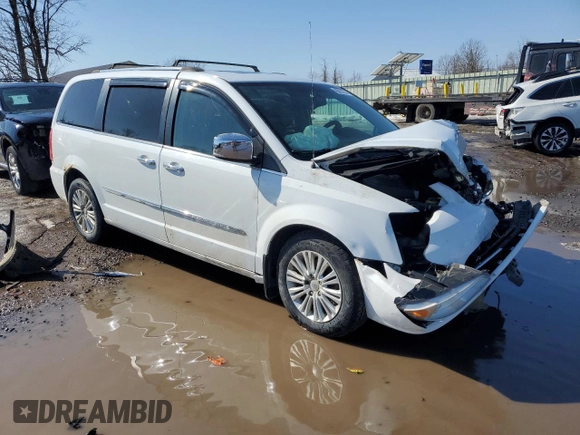 2015 Chrysler Town & Country Limited Platinum with VIN 2C4RC1GG1FR553701, listed as a Copart auction lot 48305755 with 0 mi miles and Salvage Title. Bid and sale history available at carsss.com. Image 4.