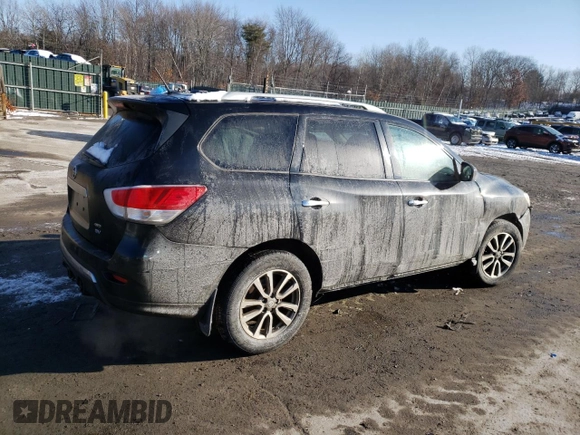 2015 Nissan Pathfinder SV with VIN 5N1AR2MM8FC714187, listed as a Copart auction lot 86588914 with 118,715 mi miles and Salvage Title. Bid and sale history available at carsss.com. Image 3.