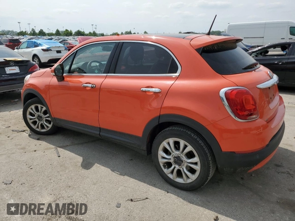 2016 FIAT 500X Lounge with VIN ZFBCFXDT9GP358436, listed as a Copart auction lot 59078905 with 123,978 mi miles and Salvage title. Bid and sale history available at DreamBid. Image 2.