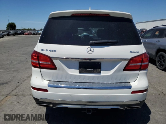 2018 Mercedes-Benz GLS 450 with VIN 4JGDF6EE5JB007020, listed as a Copart auction lot 60976055 with 99,238 mi miles and Salvage title. Bid and sale history available at DreamBid. Image 6.