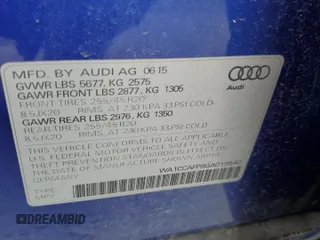 2016 Audi SQ5 Premium Plus with VIN WA1CCAFP8GA019540, listed as a Copart auction lot 61051452 with 41,302 mi miles. Bid and sale history available at carsss.com. Image 10.