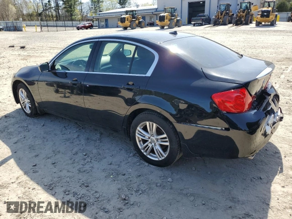 2011 Infiniti G25 Sedan x with VIN JN1DV6ARXBM654084, listed as a Copart auction lot 54392355 with Not Provided miles and Clean Title. Bid and sale history available at carsss.com. Image 2.