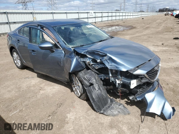 2015 Mazda 6 i Sport with VIN JM1GJ1U64F1163382, listed as a Copart auction lot 53110995 with 90,326 mi miles and Salvage Title. Bid and sale history available at DreamBid. Image 4.