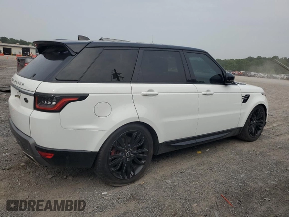 2020 Land Rover Range Rover Sport HSE with VIN SALWR2SU0LA896724, listed as a Copart auction lot 59272225 with Not provided miles and Clean title. Bid and sale history available at DreamBid. Image 3.