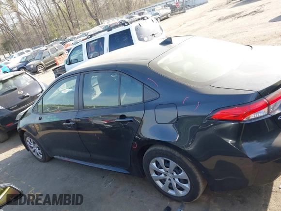 2022 Toyota Corolla LE with VIN JTDEPMAE9NJ209872, listed as a IAAI auction lot 41902891 with 37,479 mi miles and . Bid and sale history available at DreamBid. Image 14.