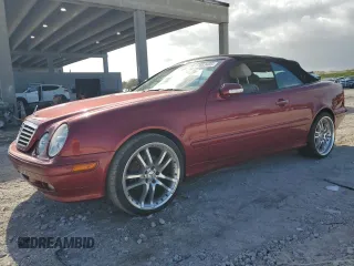 2000 Mercedes-Benz CLK with VIN WDBLK65G6YT047493, listed as a Copart auction lot 51683485 with 76,790 mi miles and Clean Title. Bid and sale history available at carsss.com. Image 1.