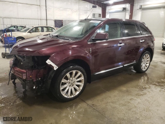 2011 Lincoln MKX with VIN 2LMDJ8JK9BBJ16358, listed as a Copart auction lot 53369655 with 123,893 mi miles and Salvage Title. Bid and sale history available at carsss.com. Image 1.