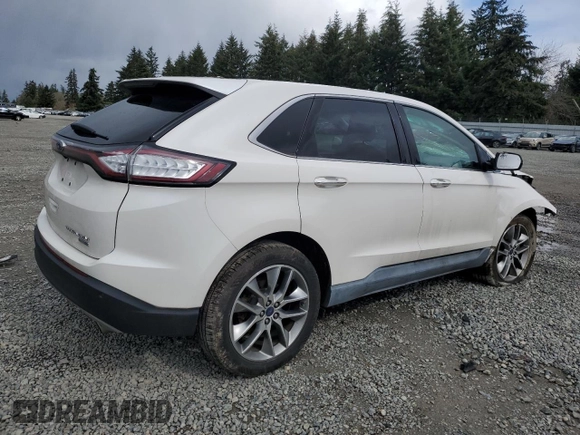 2017 Ford Edge Titanium with VIN 2FMPK4K97HBB45022, listed as a Copart auction lot 49008535 with 58,067 mi miles and Salvage Title. Bid and sale history available at carsss.com. Image 3.