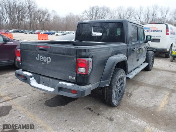 2023 Jeep Gladiator Overland with VIN 1C6HJTFG4PL564093, listed as a IAAI auction lot 41594203 with 37,740 mi miles. Bid and sale history available at carsss.com. Image 4.