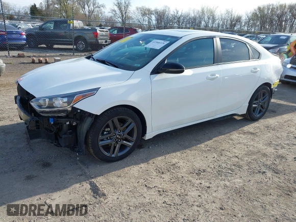2021 Kia Forte GT-Line with VIN 3KPF34ADXME279657, listed as a IAAI auction lot 41946124 with 50,138 mi miles and . Bid and sale history available at DreamBid. Image 21.