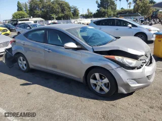 2013 Hyundai Elantra GLS PZEV with VIN KMHDH4AE9DU939427, listed as a Copart auction lot 69916994 with 92,235 mi miles and Salvage Title. Bid and sale history available at carsss.com. Image 4.