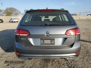 2018 Volkswagen Golf SportWagen S with VIN 3VWD17AU7JM757353, listed as a Copart auction lot 46345845 with 48,534 mi miles and Salvage Title. Bid and sale history available at carsss.com. Image 6.