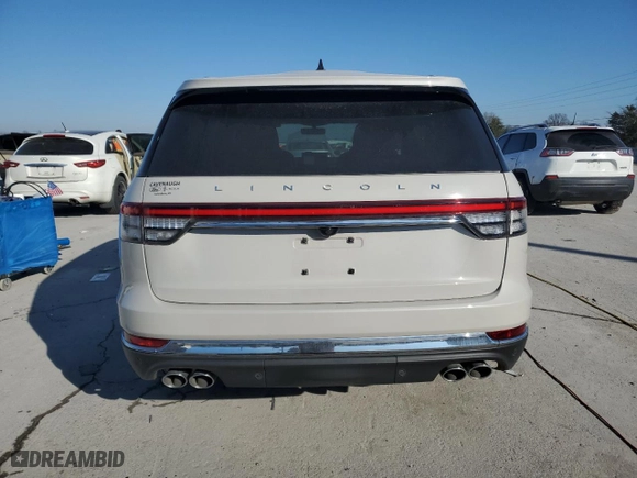 2023 Lincoln Aviator Reserve with VIN 5LM5J7WC7PGL14770, listed as a Copart auction lot 86992014 with 22,267 mi miles and Salvage Title. Bid and sale history available at carsss.com. Image 6.