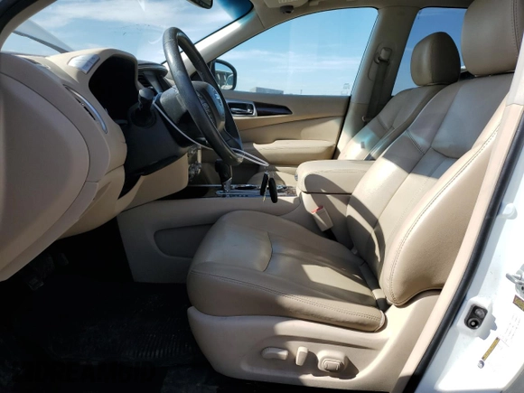 2016 Nissan Pathfinder Platinum with VIN 5N1AR2MM5GC620124, listed as a Copart auction lot 56744205 with 125,493 mi miles and Salvage title. Bid and sale history available at DreamBid. Image 7.
