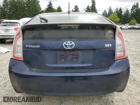 2012 Toyota Prius One z VIN JTDKN3DU8C1486760, wystawiony jako Copart lot #60643045 z przebiegiem 167 273 mil mil oraz Czysty tytuł • Clean title. Historia ofert i sprzedaży dostępna na DreamBid. Obrazek 6.