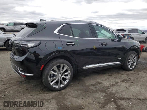 2023 Buick Envision Avenir with VIN LRBFZSR41PD189535, listed as a Copart auction lot 48213575 with 3,568 mi miles and Salvage Title. Bid and sale history available at carsss.com. Image 3.
