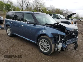 2019 Ford Flex SEL z VIN 2FMHK6C83KBA38465, wystawiony jako Copart lot #55235475 z przebiegiem 58 935 mil mil oraz Czysty tytuł • Clean title. Historia ofert i sprzedaży dostępna na DreamBid. Obrazek 4.