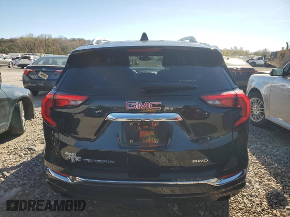 2019 GMC Terrain Denali with VIN 3GKALXEXXKL187803, listed as a Copart auction lot 78712724 with 73,542 mi miles and Salvage Title. Bid and sale history available at carsss.com. Image 6.