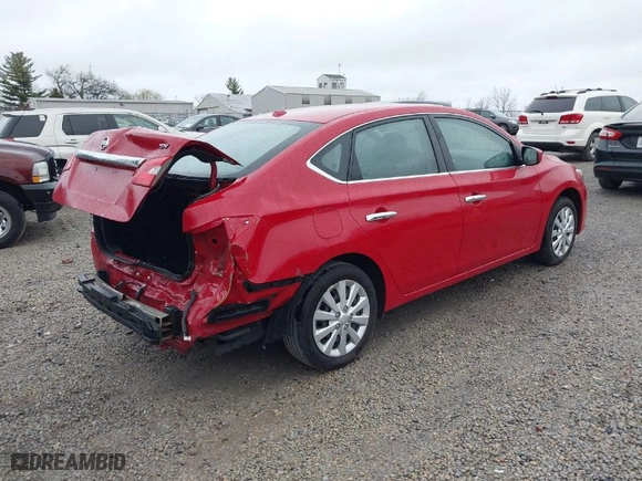 2017 Nissan Sentra SV with VIN 3N1AB7AP6HL676165, listed as a IAAI auction lot 41918924 with 56,699 mi miles. Bid and sale history available at carsss.com. Image 4.