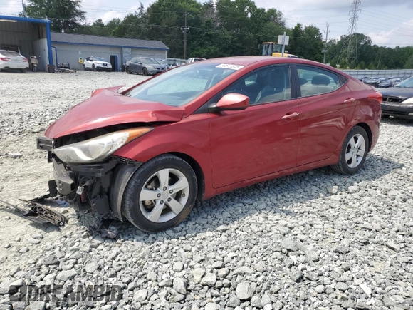 2013 Hyundai Elantra GLS with VIN 5NPDH4AE4DH437567, listed as a Copart auction lot 59513645 with 32,143 mi miles and Salvage title. Bid and sale history available at DreamBid. Image 1.