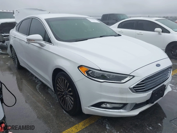2018 Ford Fusion Titanium with VIN 3FA6P0D90JR247654, listed as a IAAI auction lot 41506643 with 100,907 mi miles. Bid and sale history available at carsss.com. Image 1.