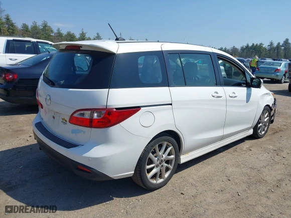 2013 Mazda Mazda5 Grand Touring with VIN JM1CW2DL7D0157980, listed as a IAAI auction lot 42114014 with 201,562 mi miles. Bid and sale history available at carsss.com. Image 4.