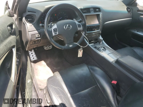 2014 Lexus IS 250 C with VIN JTHFF2C25E2530315, listed as a Copart auction lot 52079275 with 122,386 mi miles and Salvage title. Bid and sale history available at DreamBid. Image 8.
