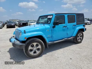 2017 Jeep Wrangler Unlimited Sahara with VIN 1C4BJWEGXHL726148, listed as a Copart auction lot 60144605 with 106,702 mi miles and Salvage title. Bid and sale history available at DreamBid. Image 1.