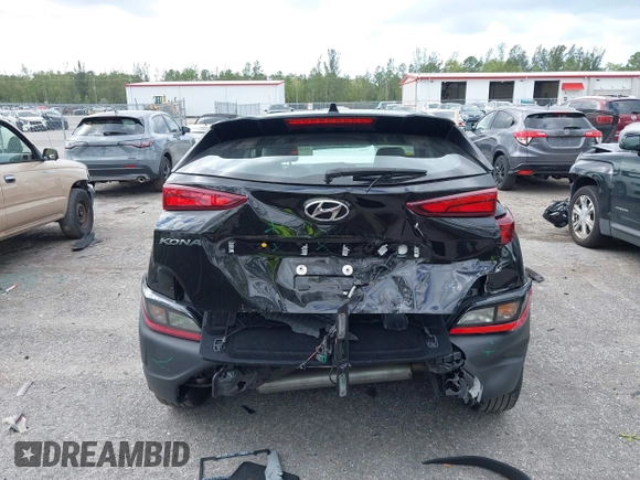 2022 Hyundai Kona Preferred with VIN KM8K22ABXNU843004, listed as a IAAI auction lot 41909990 with 18,837 mi miles and . Bid and sale history available at carsss.com. Image 6.