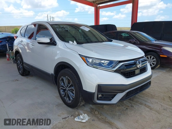 2022 Honda CR-V EX-L with VIN 7FARW2H8XNE012309, listed as a IAAI auction lot 41920452 with 7,286 mi miles. Bid and sale history available at carsss.com. Image 1.
