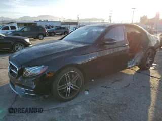 2018 Mercedes-Benz E-Class AMG E 43 with VIN WDDZF6EB9JA391833, listed as a Copart auction lot 44266535 with 38,366 mi miles and Salvage Title. Bid and sale history available at carsss.com. Image 1.