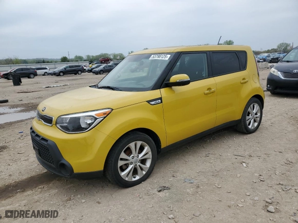 2014 Kia Soul + with VIN KNDJP3A50E7081768, listed as a Copart auction lot 53798125 with 82,168 mi miles and Clean Title. Bid and sale history available at carsss.com. Image 1.