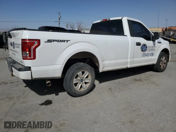 2016 Ford F-150 XL with VIN 1FTMF1CF4GKD54074, listed as a Copart auction lot 47224205 with 97,379 mi miles and Salvage Title. Bid and sale history available at carsss.com. Image 3.