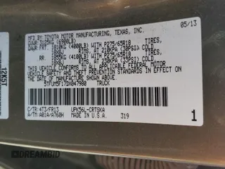 2013 Toyota Tundra 4WD Truck with VIN 5TFUM5F17DX047980, listed as a Copart auction lot 74251284 with 174,714 mi miles and Non Repairable. Bid and sale history available at carsss.com. Image 12.