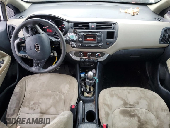 2012 Kia Rio EX with VIN KNADN5A39C6089980, listed as a Copart auction lot 80687434 with 128,952 mi miles and Clean Title. Bid and sale history available at carsss.com. Image 8.
