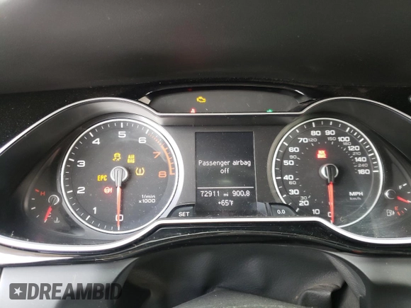 2015 Audi A4 Premium Plus with VIN WAUHFAFL2FN034605, listed as a Copart auction lot 48147993 with 72,911 mi miles. Bid and sale history available at carsss.com. Image 9.