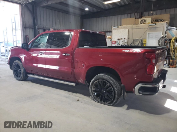 2023 Chevrolet Silverado 1500 LTZ with VIN 1GCUDGED3PZ195205, listed as a Copart auction lot 48347635 with 22,327 mi miles and Salvage Title. Bid and sale history available at carsss.com. Image 2.