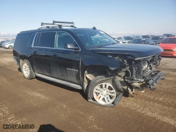2017 Chevrolet Suburban LT with VIN 1GNSKHKC5HR163282, listed as a Copart auction lot 81924784 with 58,083 mi miles and Salvage Title. Bid and sale history available at carsss.com. Image 4.
