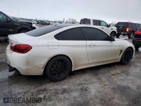 2016 BMW 4 Series 435i xDrive z VIN WBA3R5C59GK374383, wystawiony jako Copart lot #87587245 z przebiegiem 140 897 mil mil oraz Czysty tytuł • Clean title. Historia ofert i sprzedaży dostępna na DreamBid. Obrazek 3.